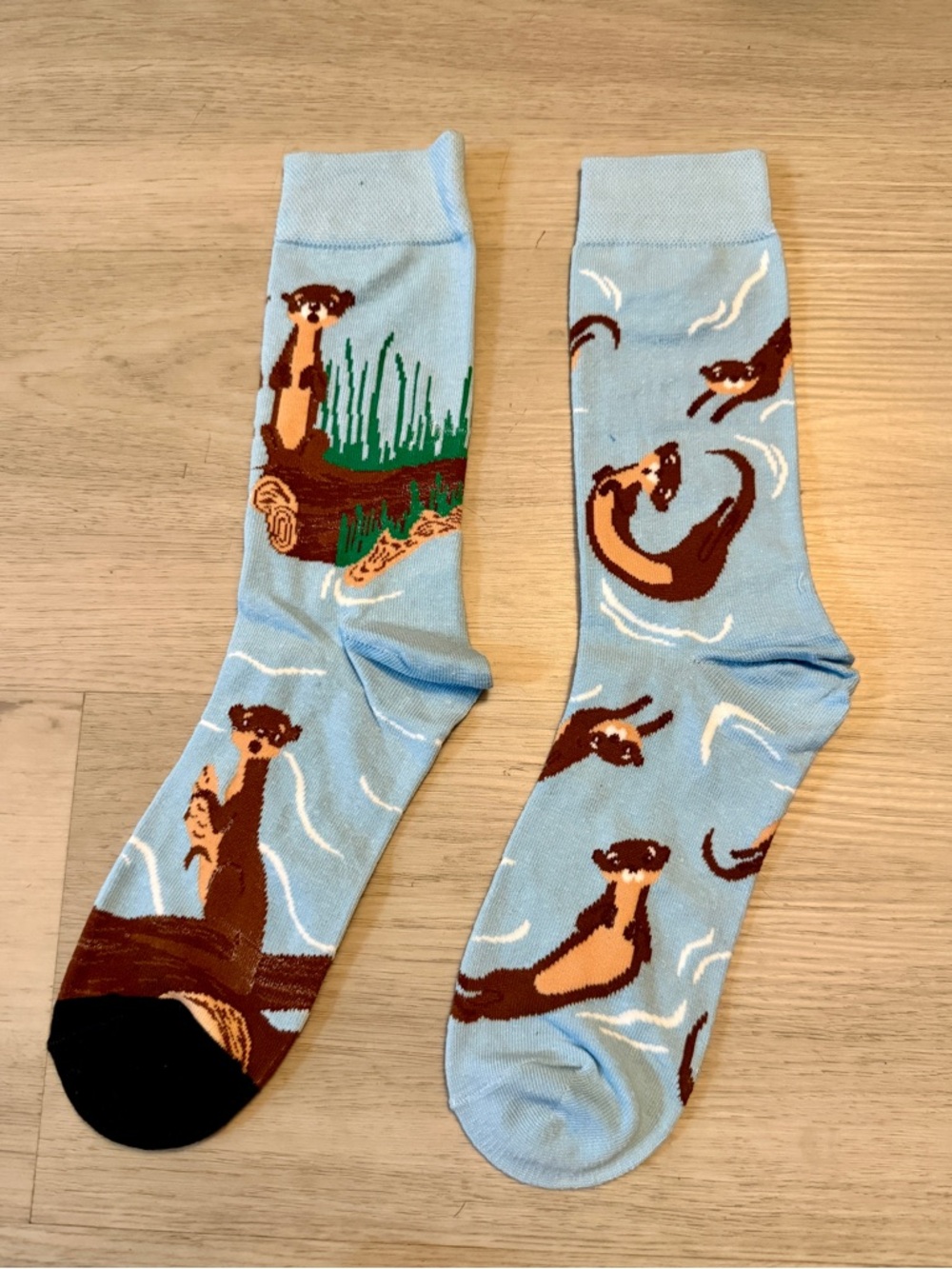 New Sea Otters Crew Socks Unisex Sea Mammals Gift Stocking Stuffer Size 39-42